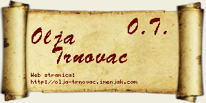 Olja Trnovac vizit kartica